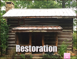 Historic Log Cabin Restoration  Concord, Virginia